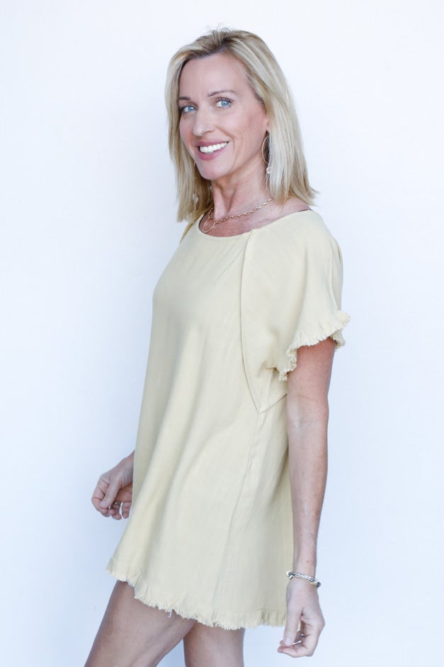 Summer Daze Raw Hem Top *Final Sale*