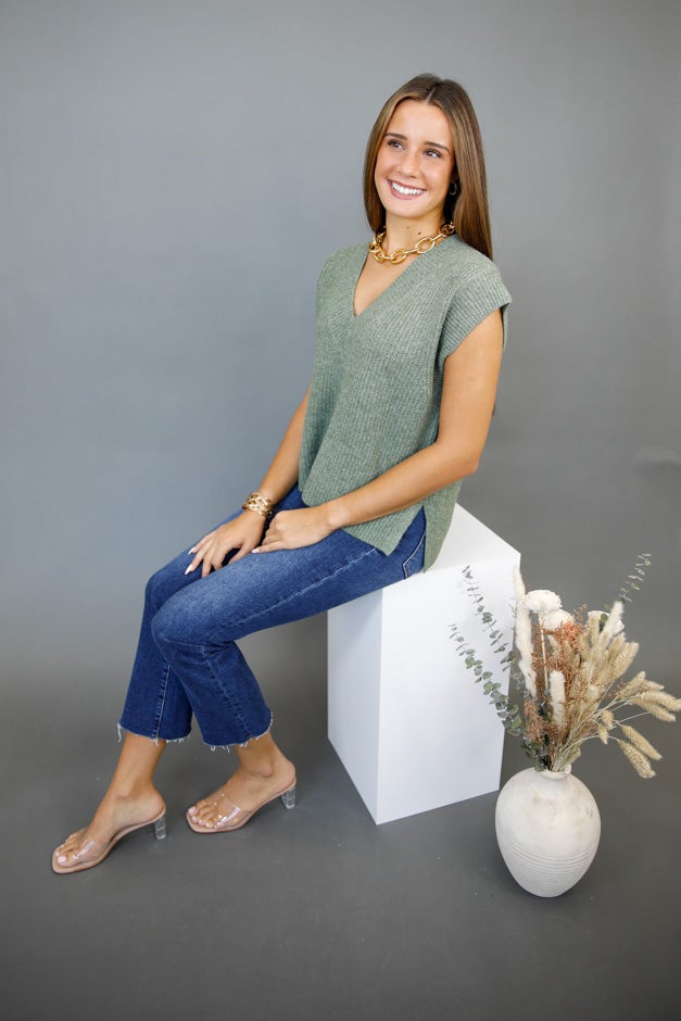 Notch Above Short Sleeve Sweater *Final Sale*