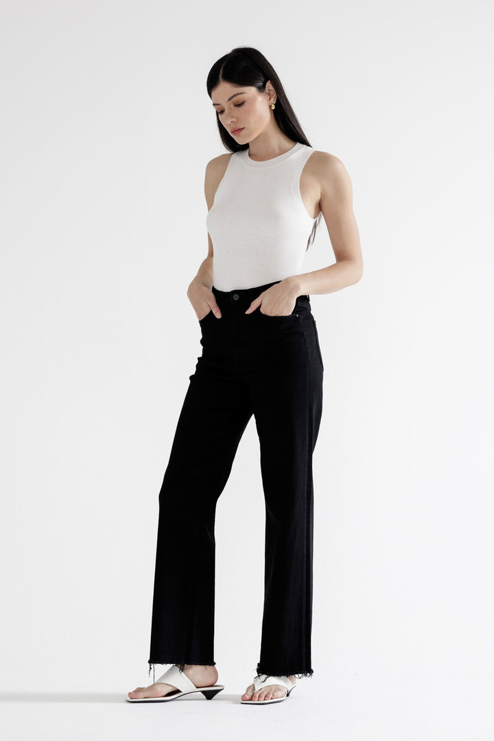 Wide Open Raw Hem Jeans