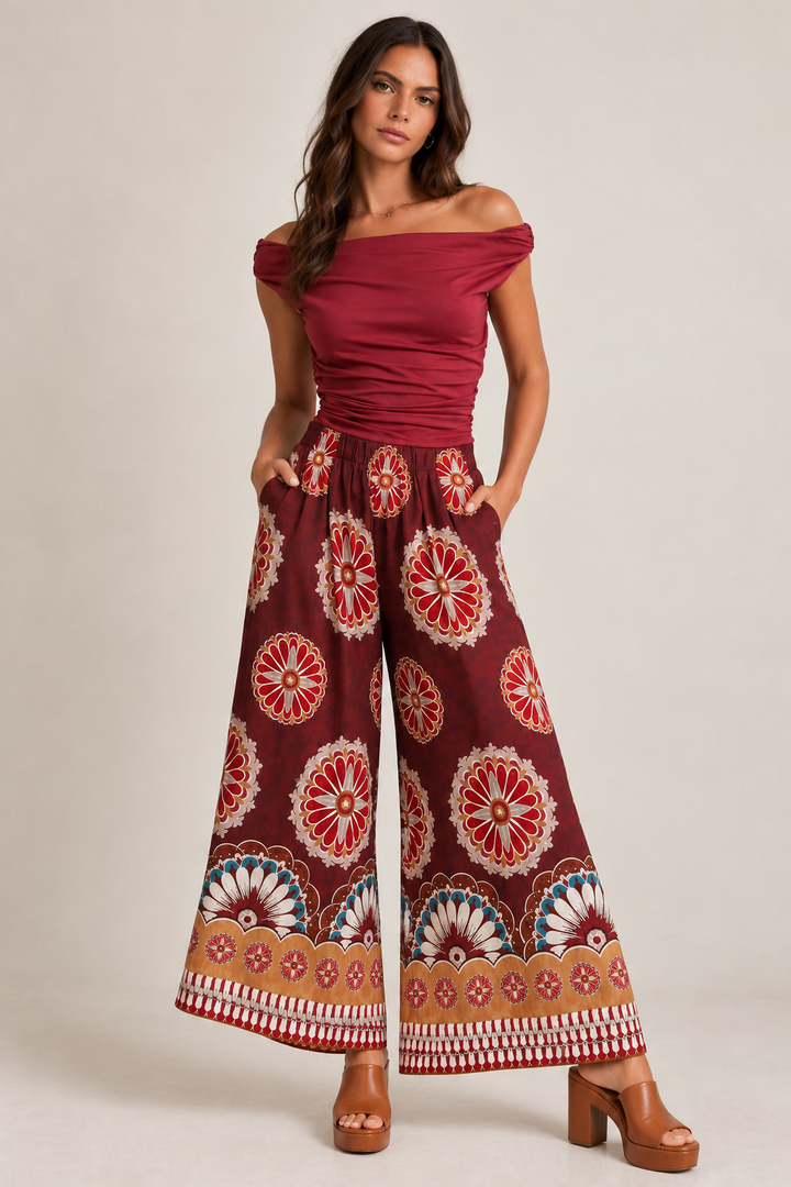 After Hours Ruched Off Shoulder Top