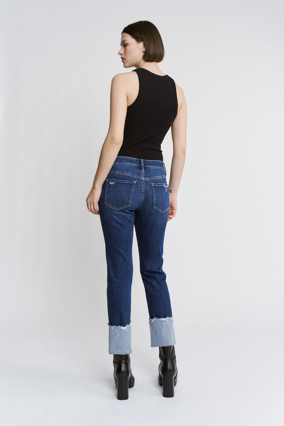 Roll With It Cuffed Straight Jeans
