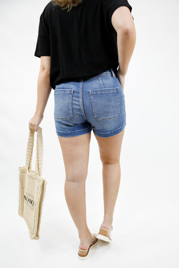 Easy Reach Denim Shorts
