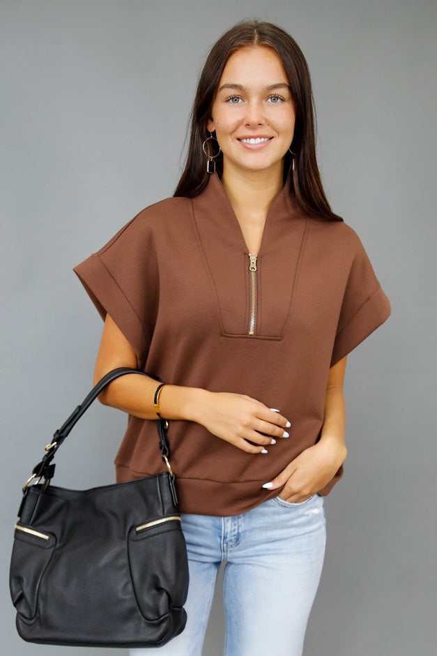 Urban Ease Half Zip Top *Final Sale*