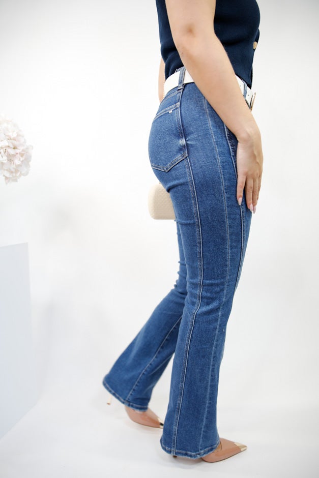 Mica Smooth Curve High Rise Bootcut Jeans
