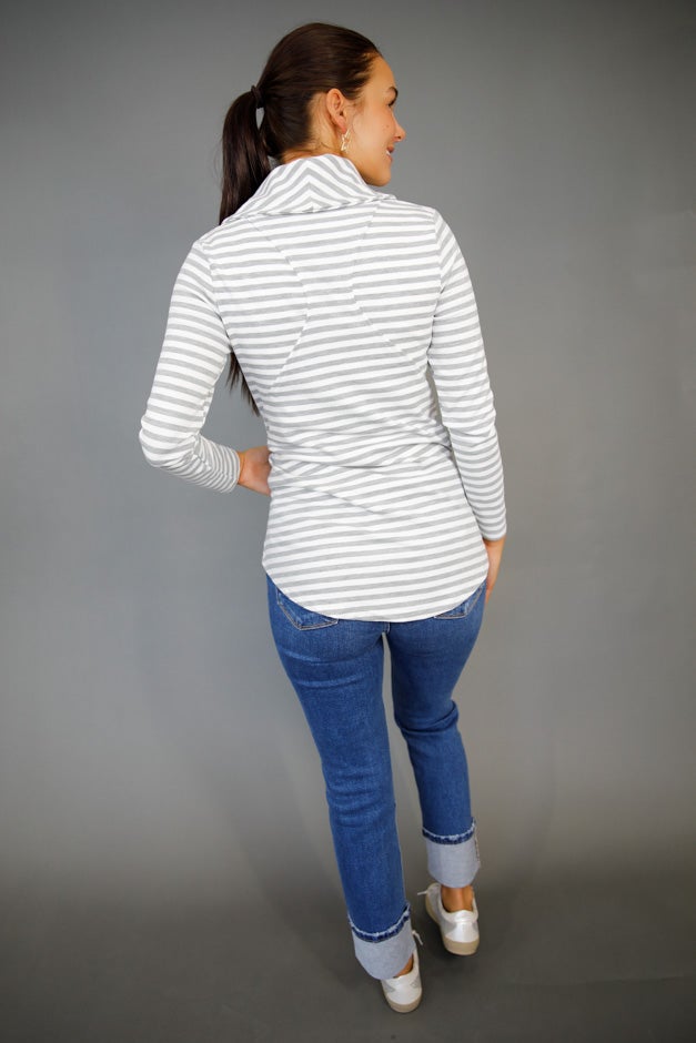 Harbor Stripe Moto Jacket