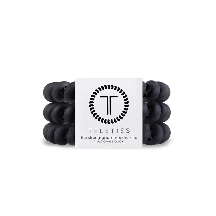 TELETIES Large Hair Ties - Strong, Stylish, and No-Rip Hair Accessories (3-Pack)