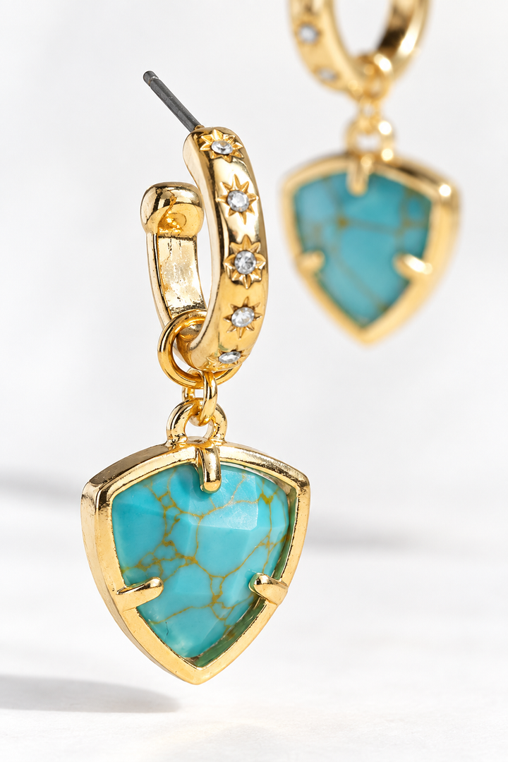 Natural Instinct Triangle Earrings