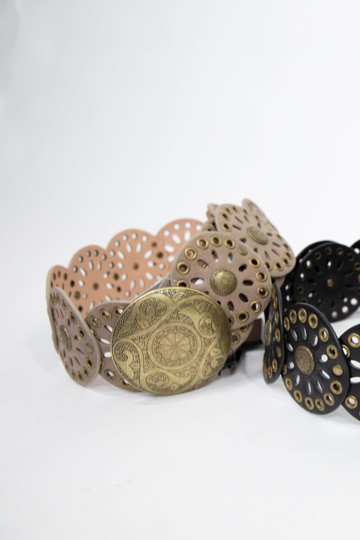 Western Mandala Concho Belt