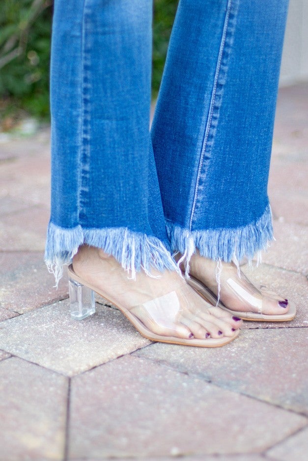 Find Your Way Clear Top Heel
