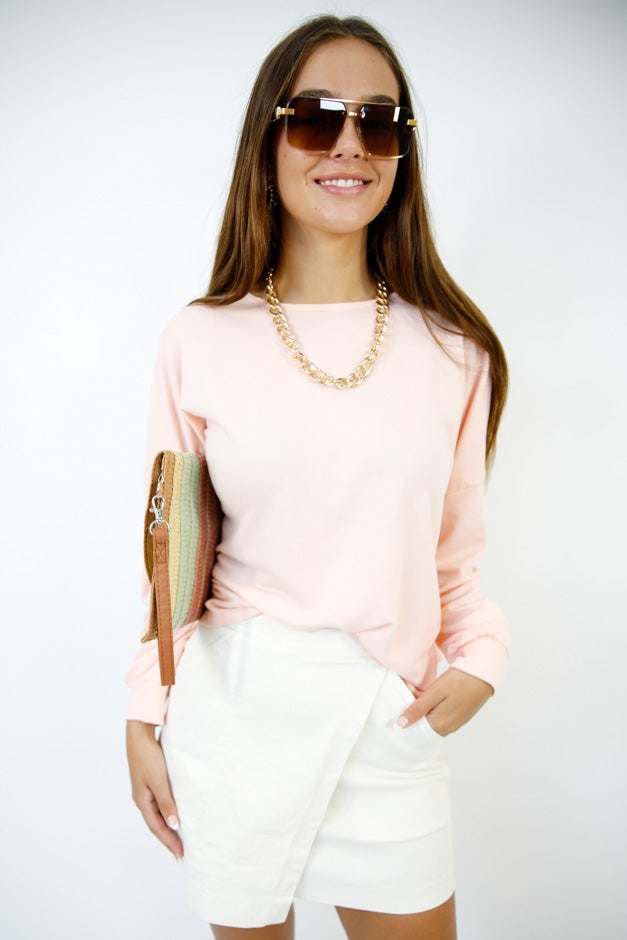 Open-Back Long Sleeve Top
