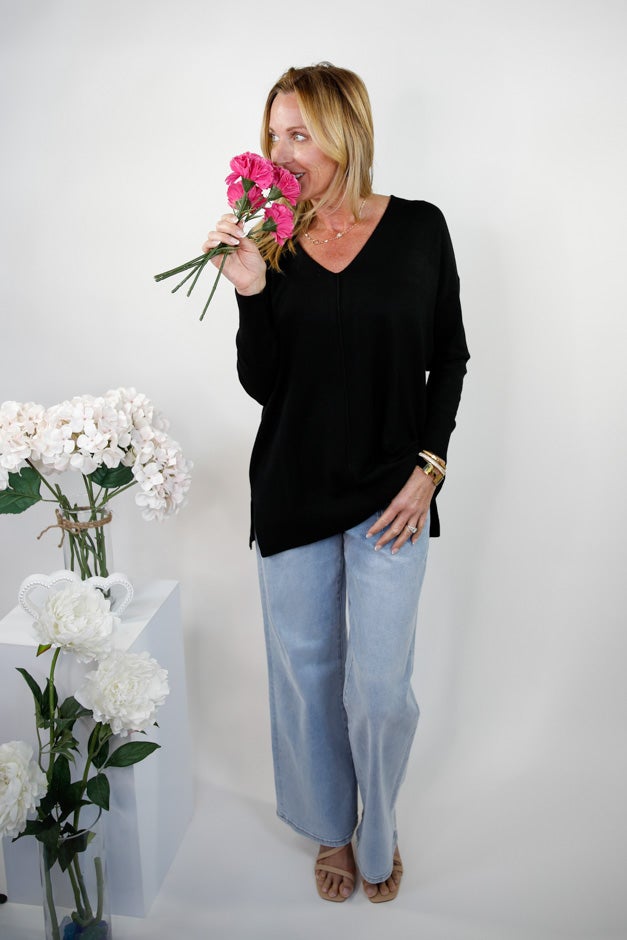 Cozy Up V Neck Sweater