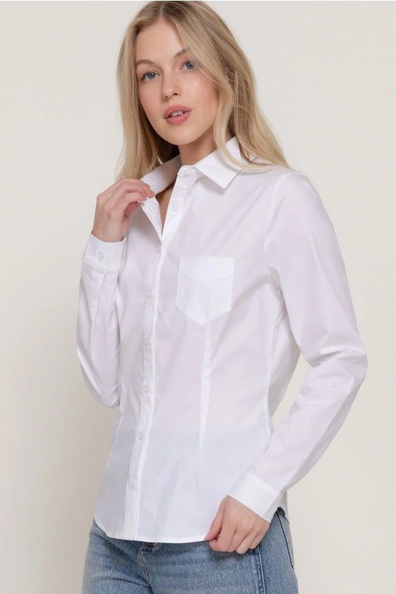 Perfectly Put Together Poplin Shirt