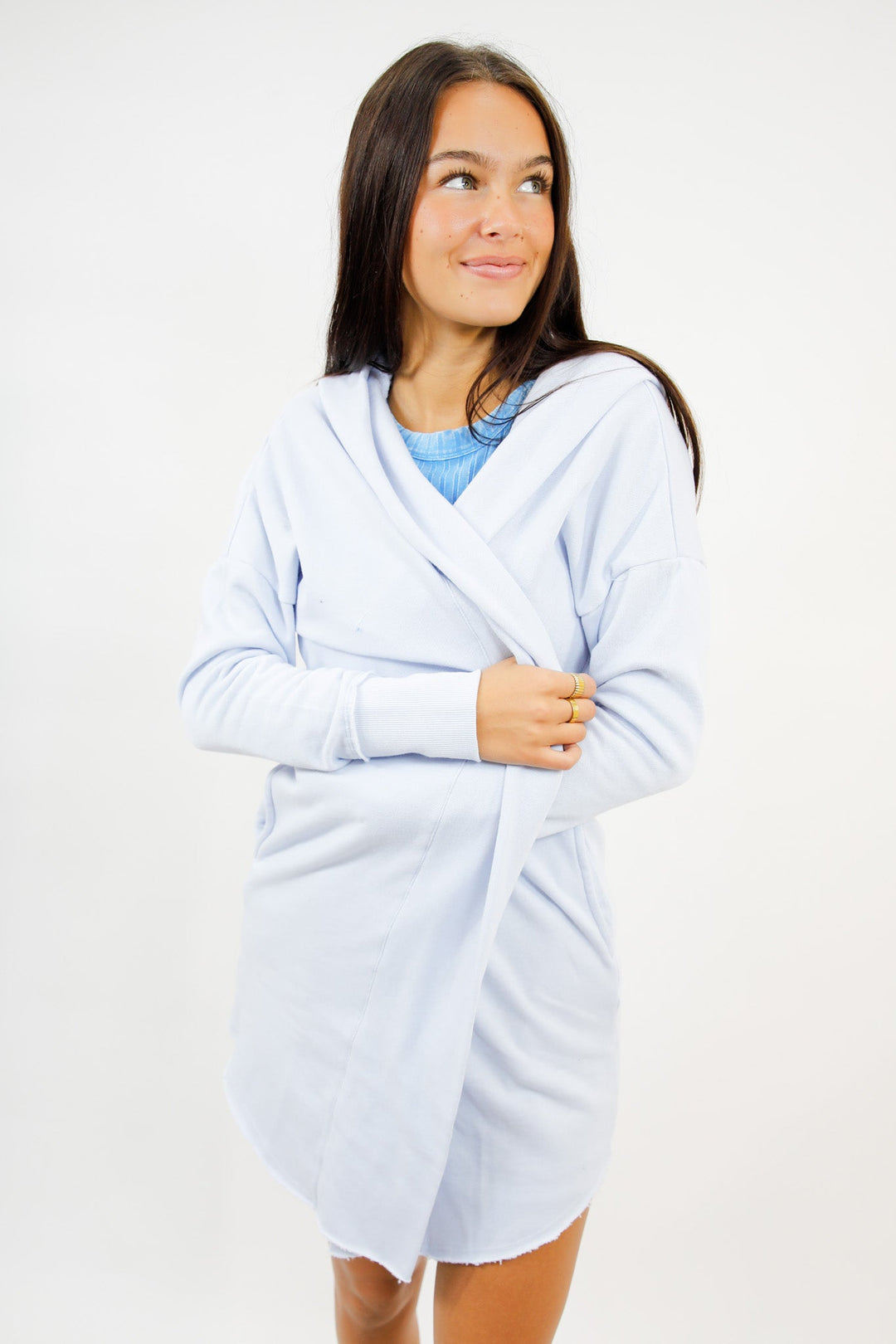 Soft Layers Hooded Cardigan