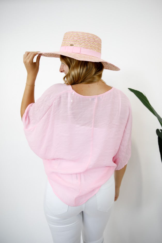 Malibu Stripe Boater Hat