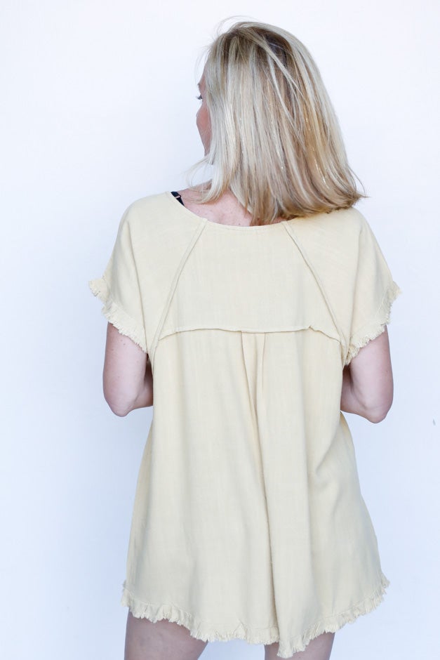 Summer Daze Raw Hem Top *Final Sale*