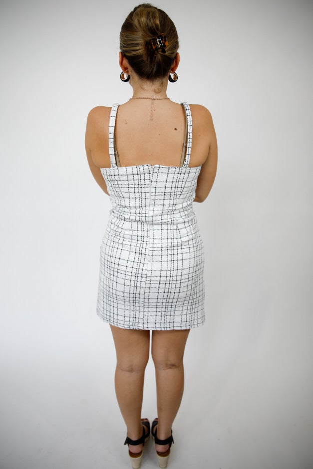Checkmate Chic Mini Dress *Final Sale*