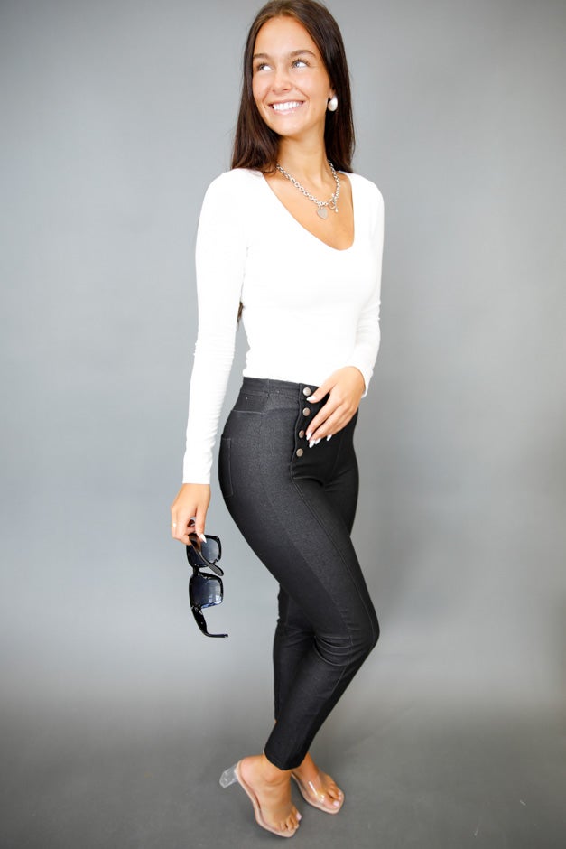 Essential Layer V-Neck Long Sleeve Top