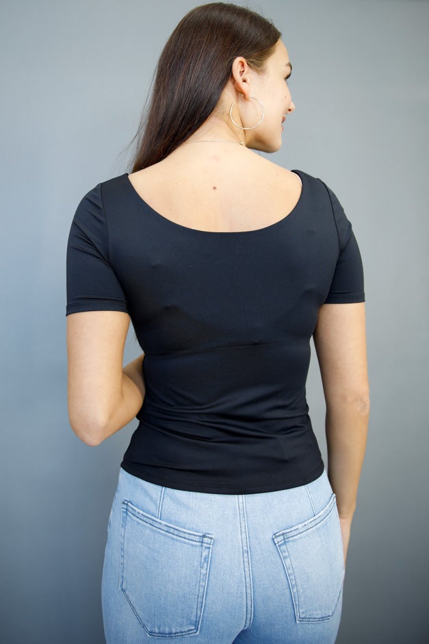 Butter Luxe Scoop Neck Tee