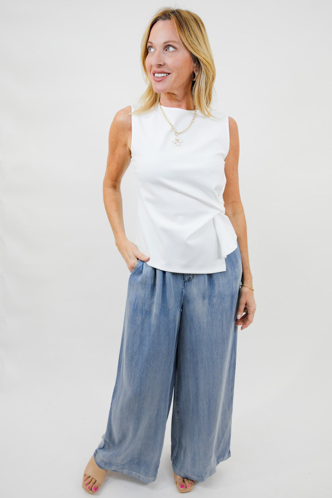 Effortless Twist Ponte Top