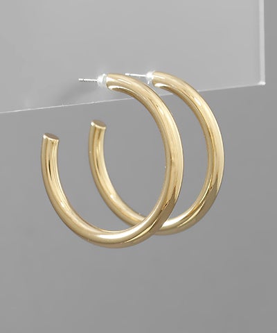 Classic Open Hoop Earrings