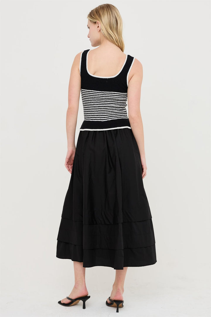 Cabana Stripe Knit Maxi Dress