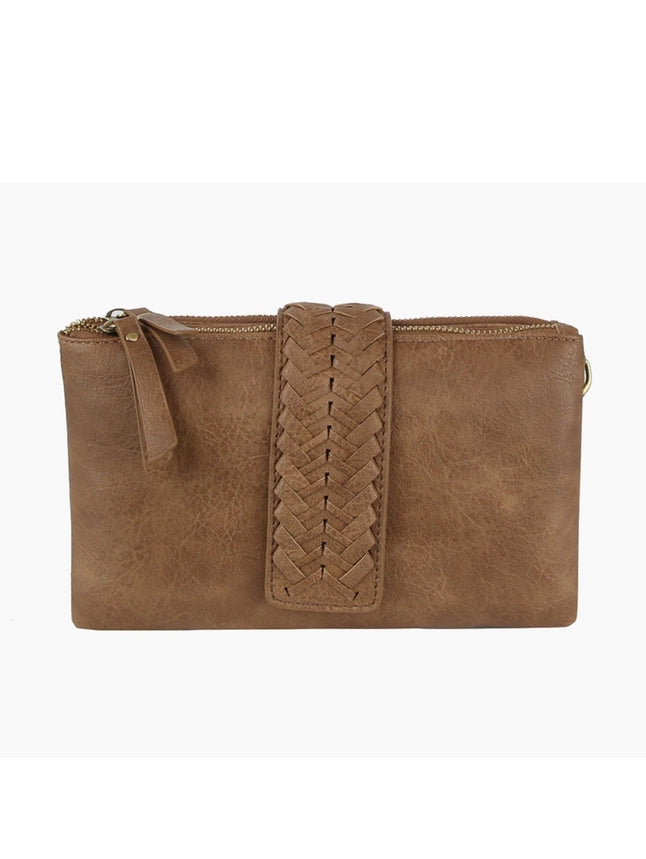Lisa Braided Two-Compartment Crossbody