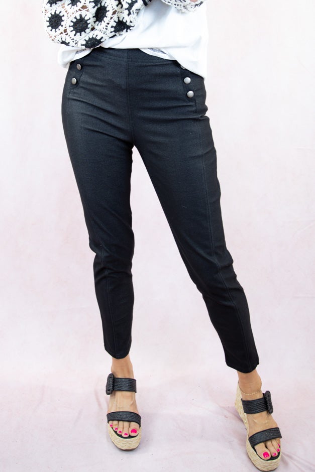 High-Waisted Sailor Skinny Pant
