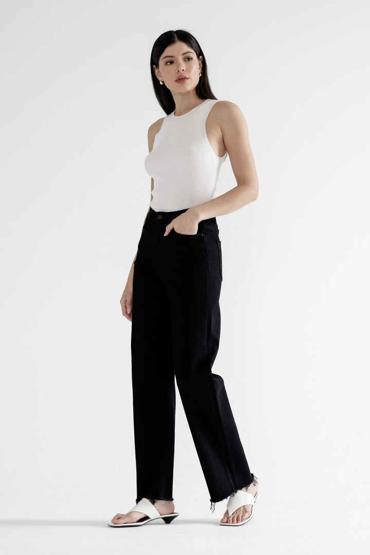 Wide Open Raw Hem Jeans