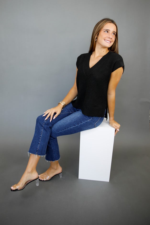 Notch Above Short Sleeve Sweater *Final Sale*