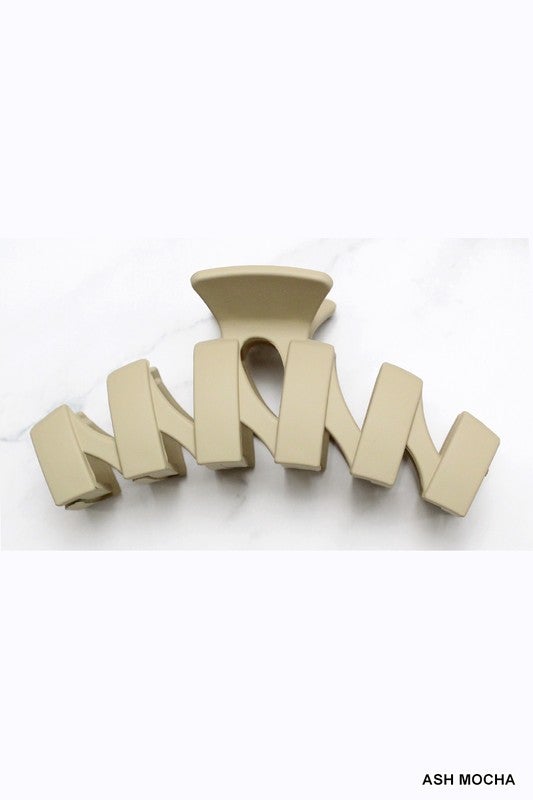 Zig Zag Matte Hair Claw Clip
