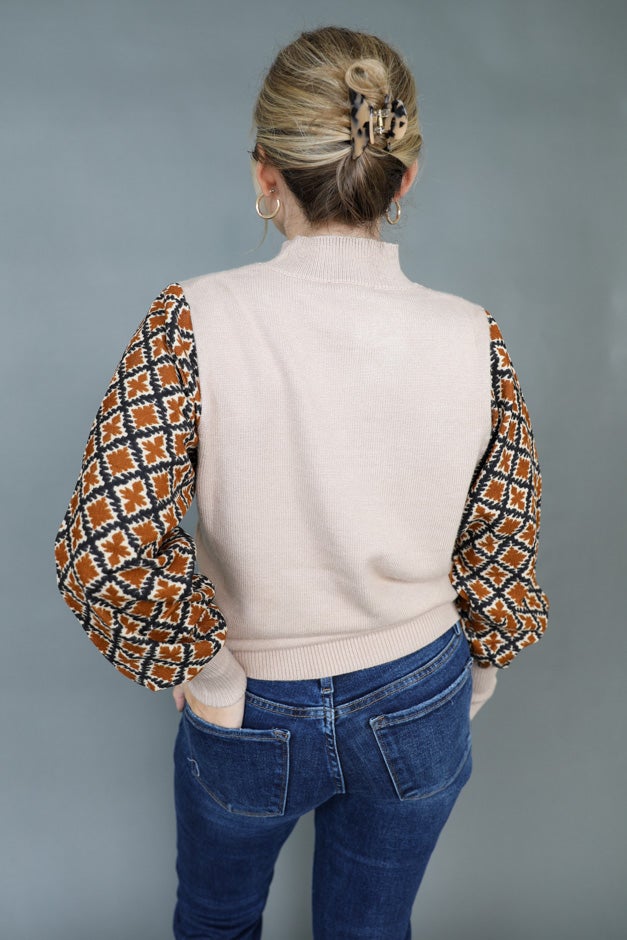 Statement Sleeve Knit Sweater *Final Sale*