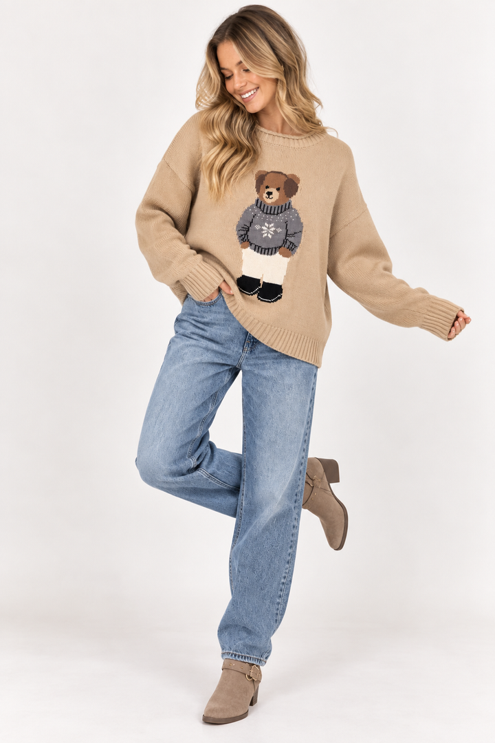 Bear With Me Knit Sweater