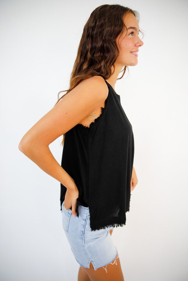 Boardwalk Breeze Button-Back Tank