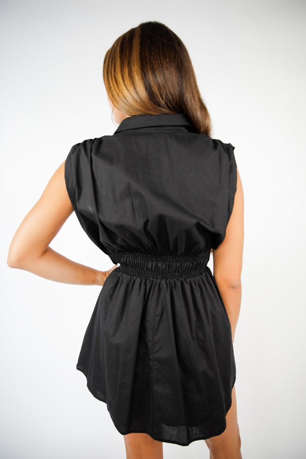 Boardwalk Button-Up Mini Dress *Final Sale*