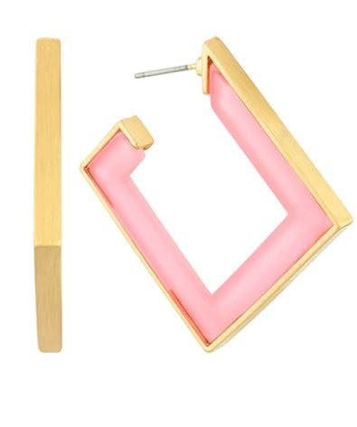 Rhombus Gold Edge Hoops