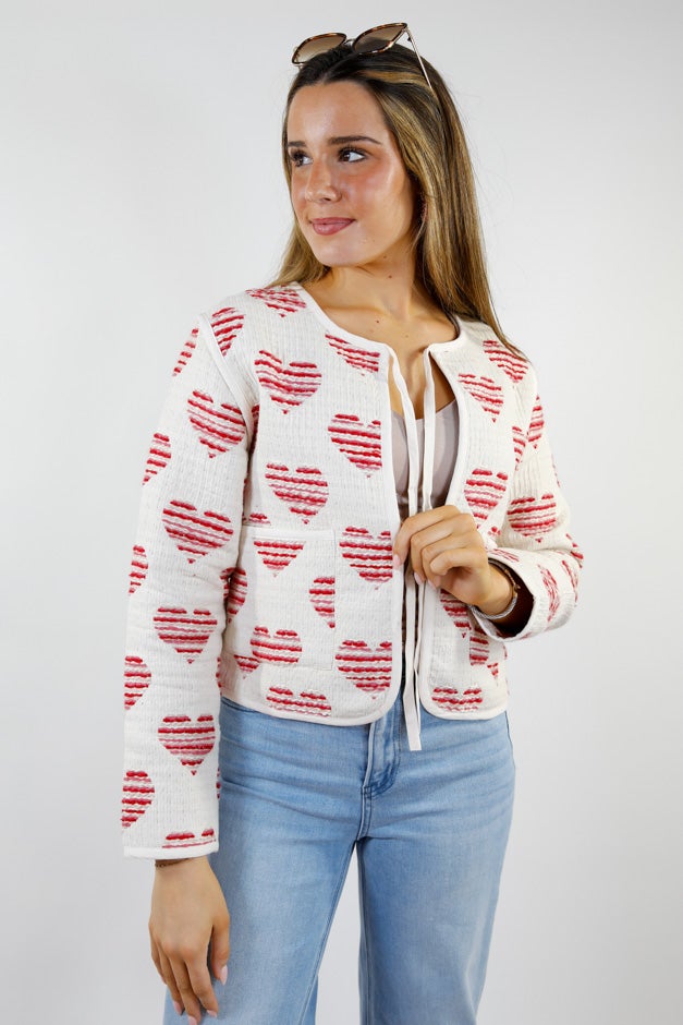 Sweetheart Stitch Quilted Jacket