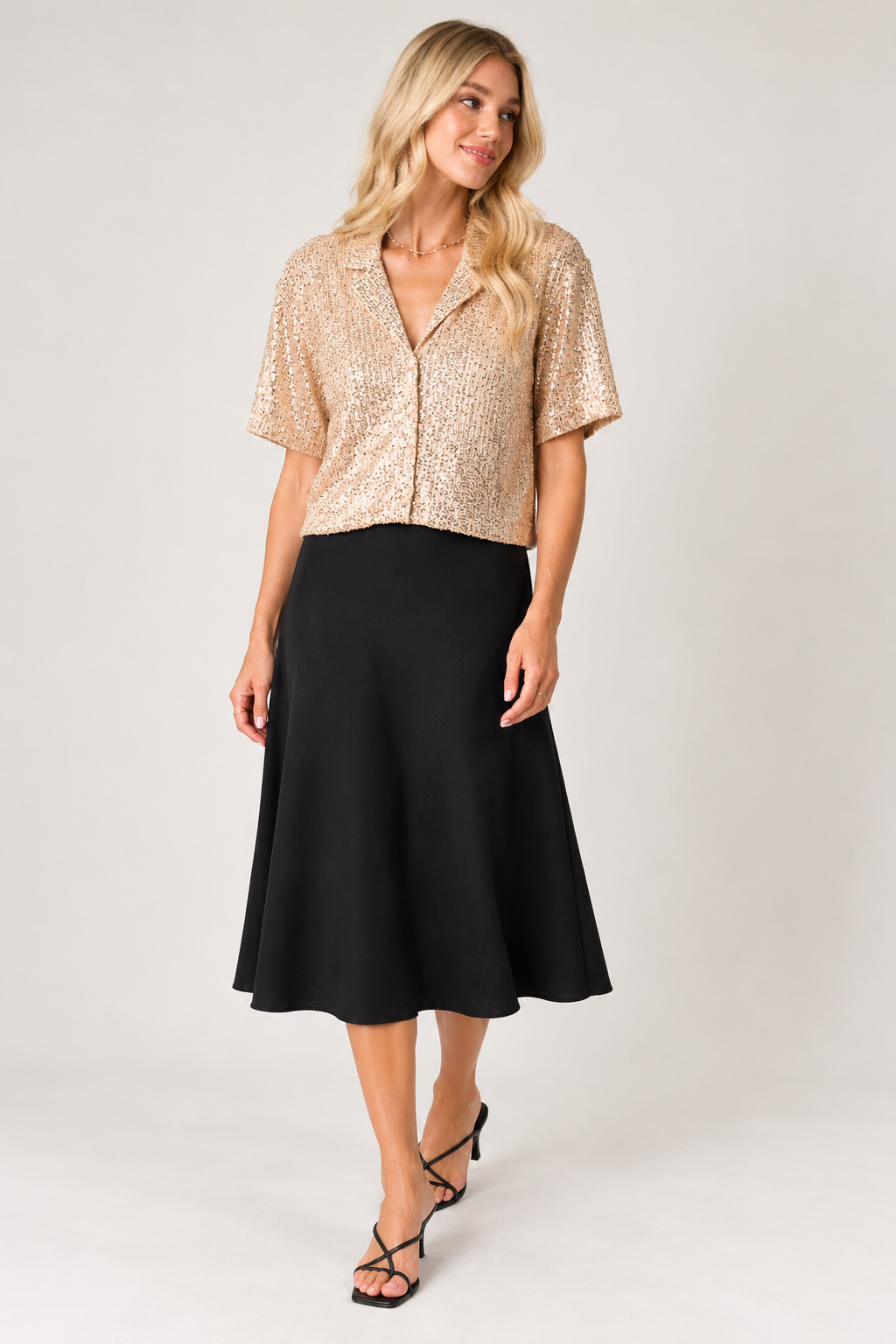 Shine All Night Sequin Top