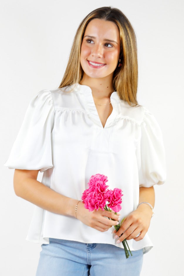 Polished Ease Poplin Blouse