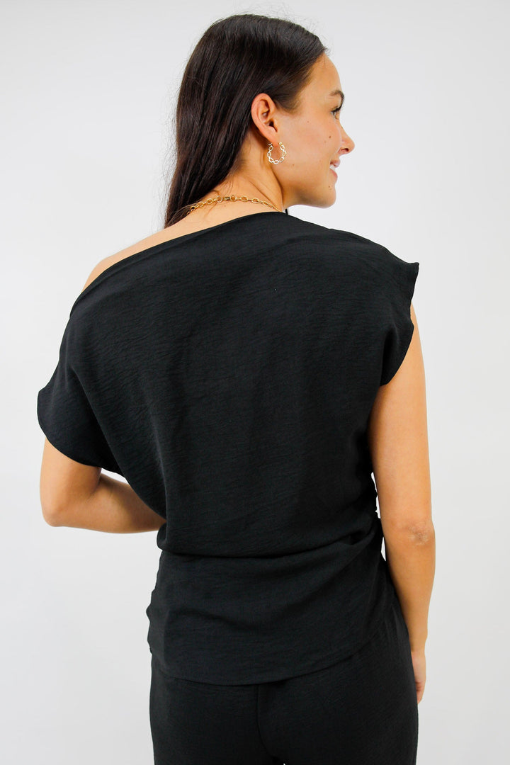 Simple Elegance Boat Neck Top