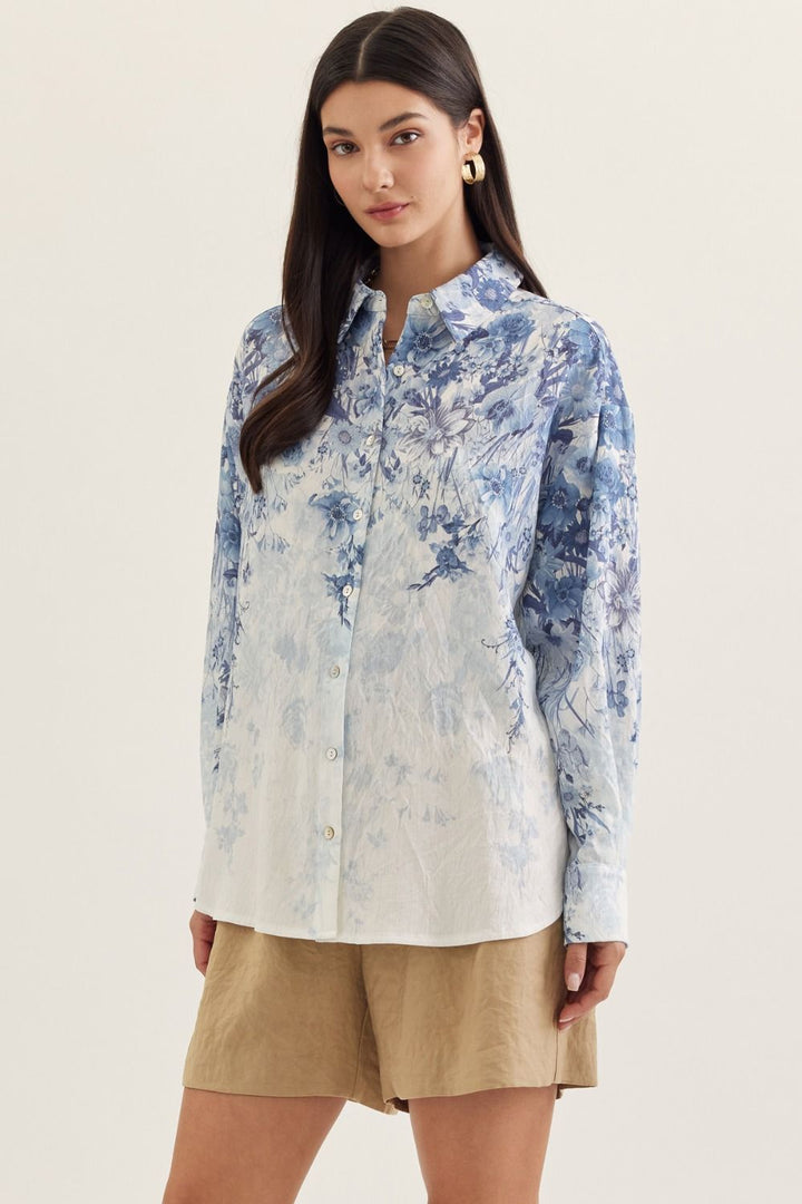 Garden Stroll Button Down Top