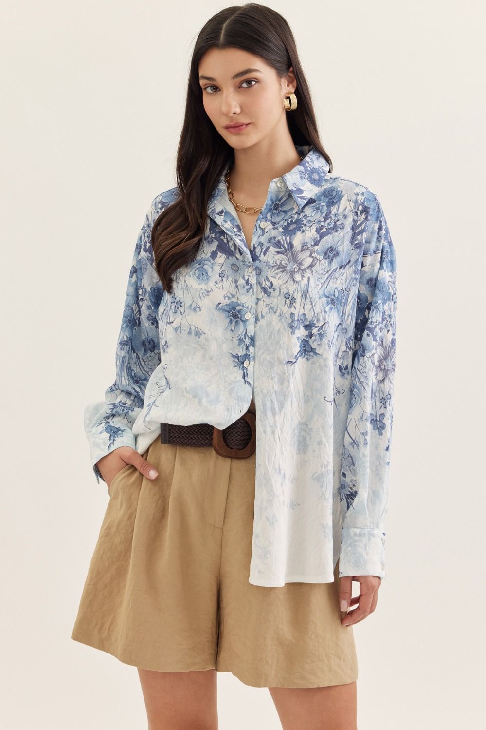 Garden Stroll Button Down Top