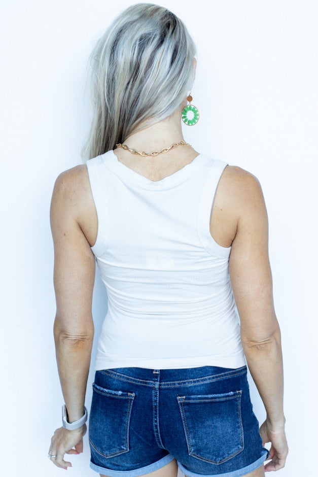 Feel The Vibe Ribbed Tank (Multiple Colors)