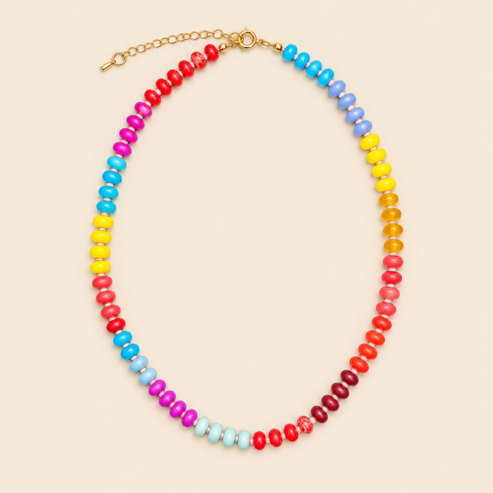 Color Story Natural Stone Necklace