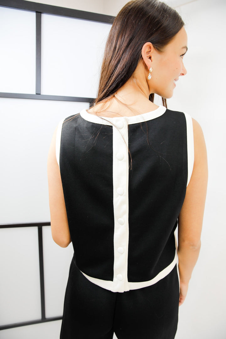 Marina Trim Sleeveless Top