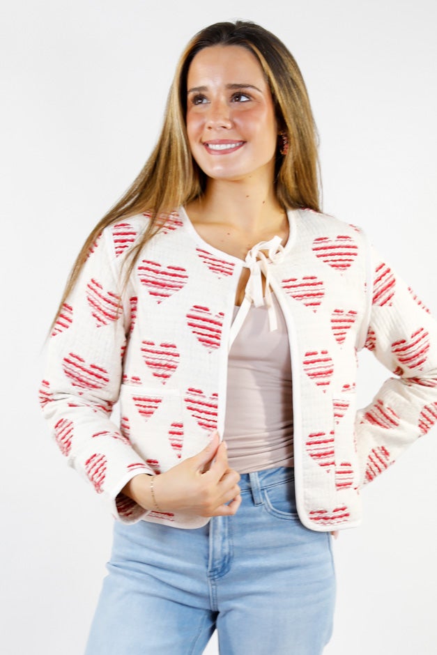 Sweetheart Stitch Quilted Jacket