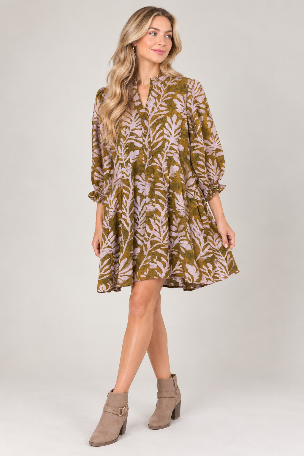 Wander Free Print Dress