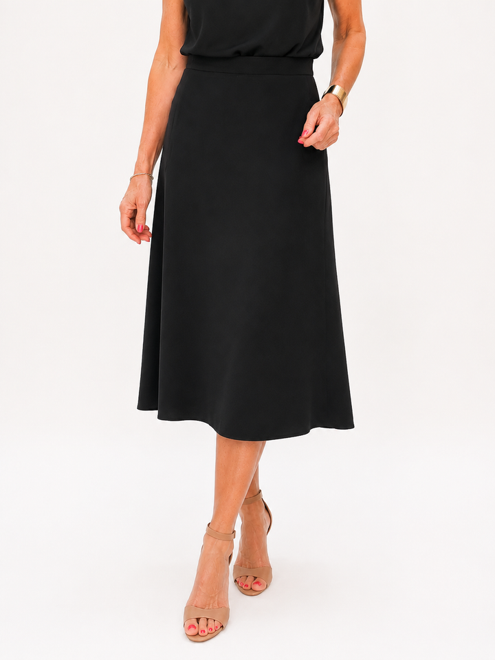Satin Midi Skirt