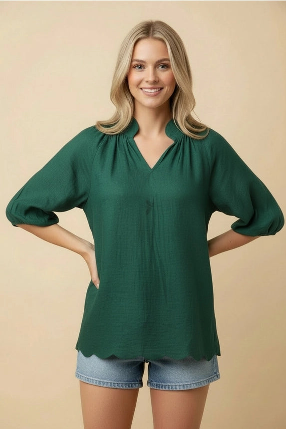 Ready When You Are V-Neck Top