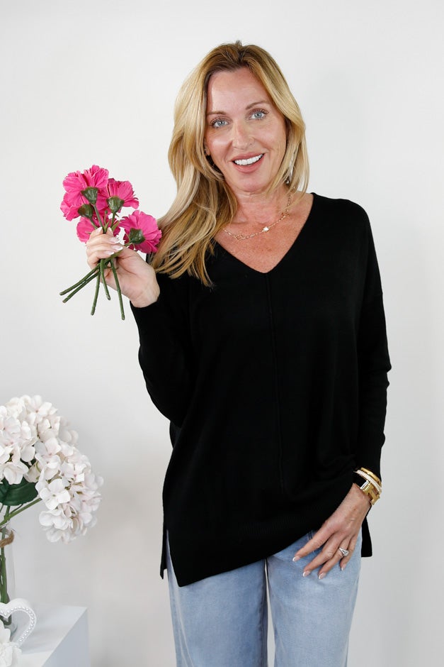 Cozy Up V Neck Sweater