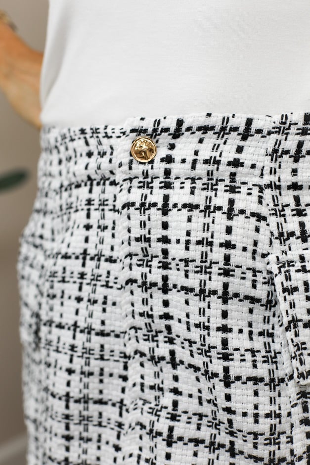 In The Know Tweed Mini Skirt *Final Sale*